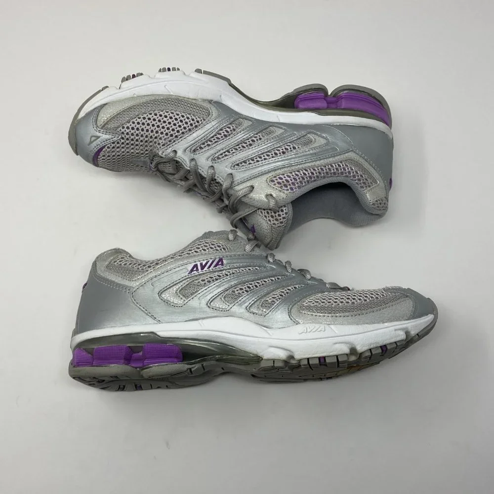 Avia Women's Model 6215 Sneaker Sz 8 1/2 Silver‎